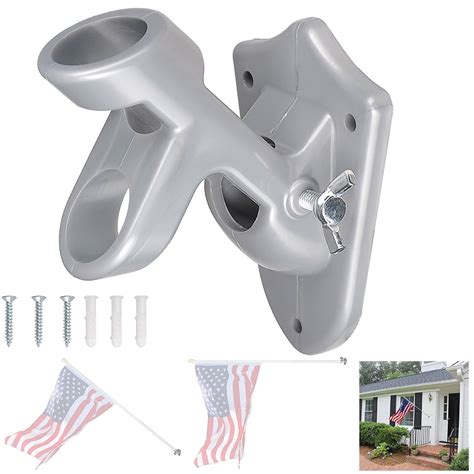 aluminum wall mounted flag pole brackets|1.5 inch flag pole wall mount.